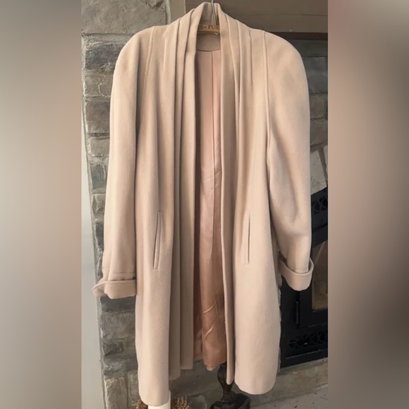 HANNAH Vintage Australian Lambswool Longline Dress Coat - Picture 3 of 6